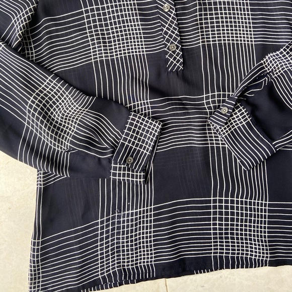 Banana Republic Blue and White Stripe Blouse - Picture 4 of 7